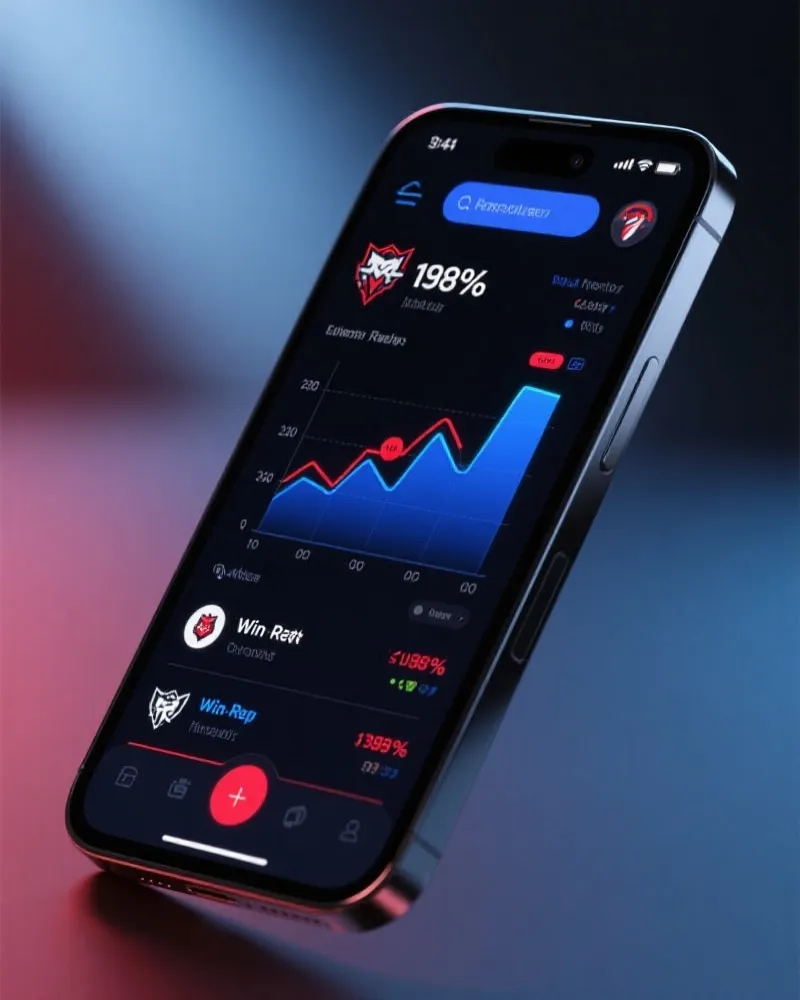 英雄联盟比赛预测 APP 界面展示